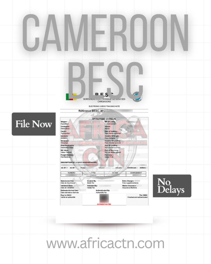besc certificate cameroon